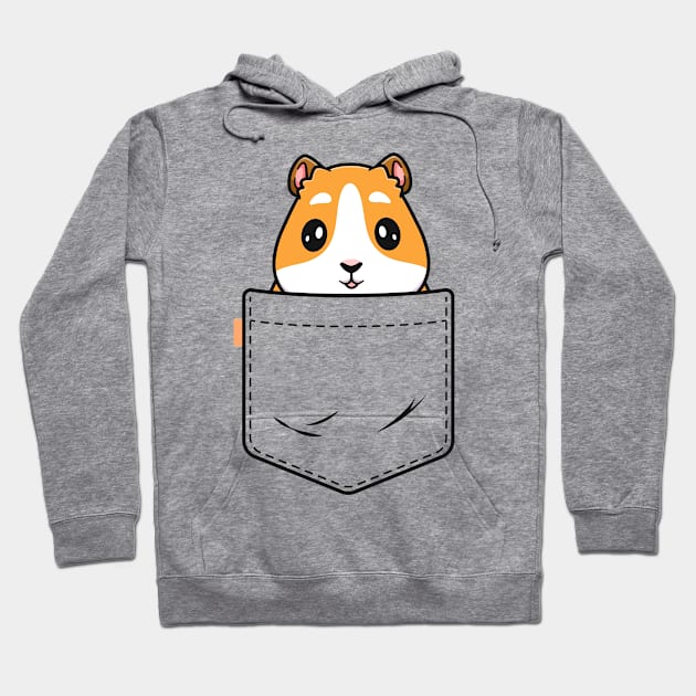 Guinea Pig In Pocket Funny Gift For Guinea Pig Lover Owner Hoodie by 14thFloorApparel